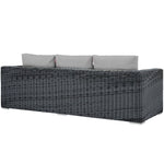 Summon Outdoor Patio Sunbrella® Sofa in Canvas Gray