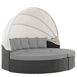 Sojourn Outdoor Patio Sunbrella® Daybed in Canvas Gray