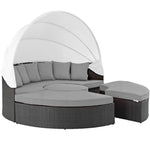 Sojourn Outdoor Patio Sunbrella® Daybed in Canvas Gray