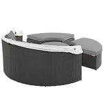 Sojourn Outdoor Patio Sunbrella® Daybed in Canvas Gray