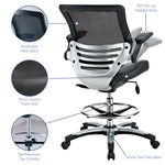 Edge Drafting Chair in Black