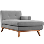 Engage Right-Facing Upholstered Fabric Sectional Sofa in Expectation Gray