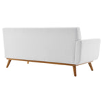 Engage Right-Facing Upholstered Fabric Sectional Sofa in White