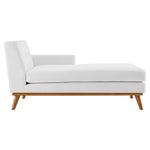 Engage Right-Facing Upholstered Fabric Sectional Sofa in White