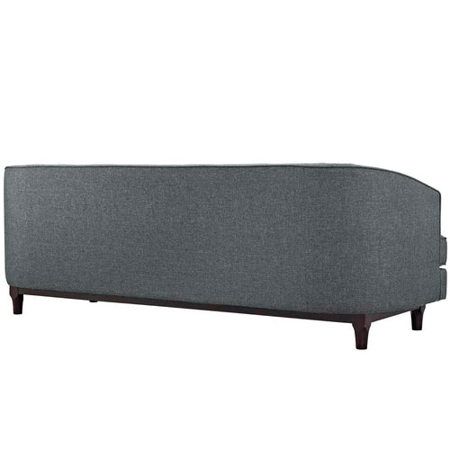 Coast Upholstered Fabric Sofa in Gray