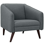 Slide Upholstered Fabric Armchair in Gray