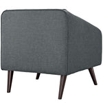 Slide Upholstered Fabric Armchair in Gray