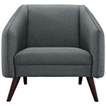 Slide Upholstered Fabric Armchair in Gray
