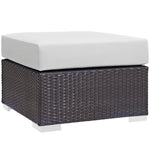 Convene 7 Piece Outdoor Patio Sectional Set in Espresso White