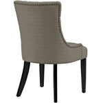 Regent Tufted Fabric Dining Chair in Granite