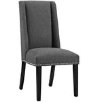 Baron Fabric Dining Chair in Gray