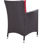Convene 11 Piece Outdoor Patio Dining Set in Espresso Red