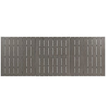 Shore Outdoor Patio Aluminum Dining Table in Silver Gray