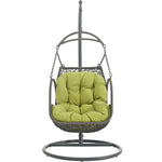 Arbor Outdoor Patio Wood Swing Chair in Peridot