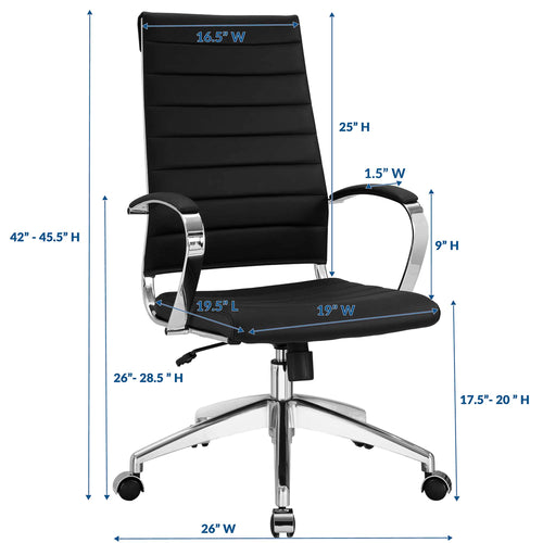 Jive Highback Office Chair in Black