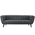 Bestow Upholstered Fabric Sofa in Gray