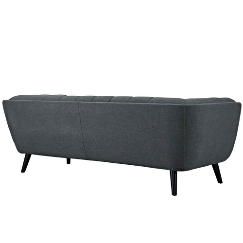 Bestow Upholstered Fabric Sofa in Gray