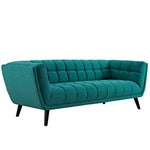 Bestow Upholstered Fabric Sofa in Teal