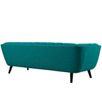 Bestow Upholstered Fabric Sofa in Teal