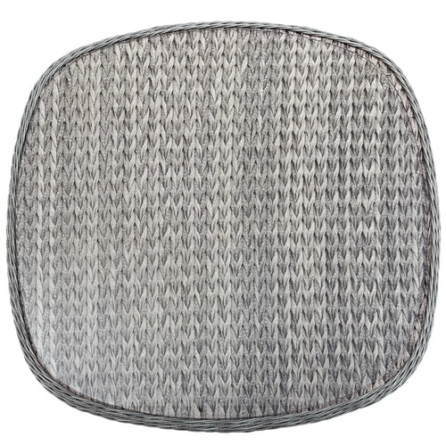 Endeavor 36" Outdoor Patio Wicker Rattan Dining Table in Gray