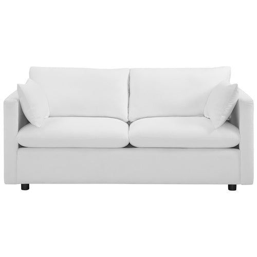 Activate Upholstered Fabric Sofa in White