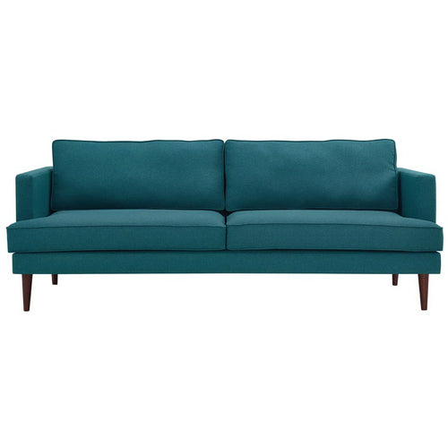 Agile Upholstered Fabric Sofa in Teal