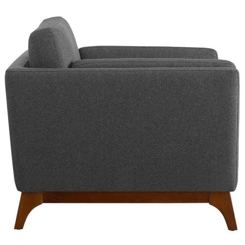 Chance Upholstered Fabric Armchair in Gray
