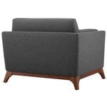 Chance Upholstered Fabric Armchair in Gray