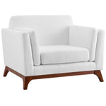 Chance Upholstered Fabric Armchair in White