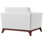 Chance Upholstered Fabric Armchair in White