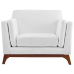 Chance Upholstered Fabric Armchair in White