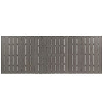 Shore 9 Piece Outdoor Patio Aluminum Dining Set in Silver Black