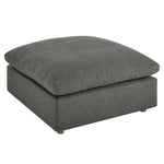 Commix 4 Piece Down Filled Overstuffed Sectional Sofa Set in Gray