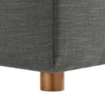 Commix 4 Piece Down Filled Overstuffed Sectional Sofa Set in Gray