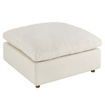 Commix 4 Piece Down Filled Overstuffed Sectional Sofa Set in Light Beige