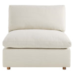 Commix 4 Piece Down Filled Overstuffed Sectional Sofa Set in Light Beige