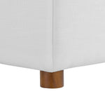 Commix 4 Piece Down Filled Overstuffed Sectional Sofa Set in Pure White