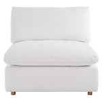 Commix 4 Piece Down Filled Overstuffed Sectional Sofa Set in Pure White