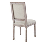 Court Upholstered Fabric Dining Side Chair Set of 2 in Beige