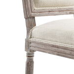 Court Upholstered Fabric Dining Side Chair Set of 2 in Beige