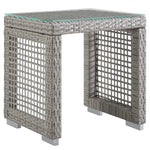 Aura 6 Piece Outdoor Patio Wicker Rattan Set in Gray Gray