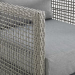 Aura 6 Piece Outdoor Patio Wicker Rattan Set in Gray Gray