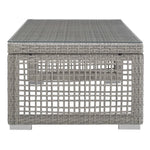 Aura 6 Piece Outdoor Patio Wicker Rattan Set in Gray Gray