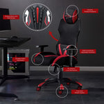 Speedster Mesh Gaming Computer Chair in Black Red