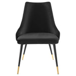 Adorn Tufted Performance Velvet Dining Side Chair in Black