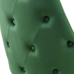Adorn Tufted Performance Velvet Dining Side Chair in Emerald