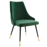 Adorn Tufted Performance Velvet Dining Side Chair in Green