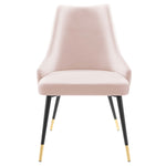 Adorn Tufted Performance Velvet Dining Side Chair in Pink