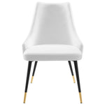 Adorn Tufted Performance Velvet Dining Side Chair in White