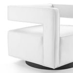 Booth Performance Velvet Performance Velvet Swivel Armchair in White